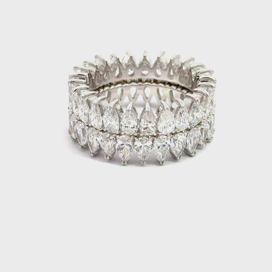 5.76 ct. Pear Shape Lab-grown Diamond Ring