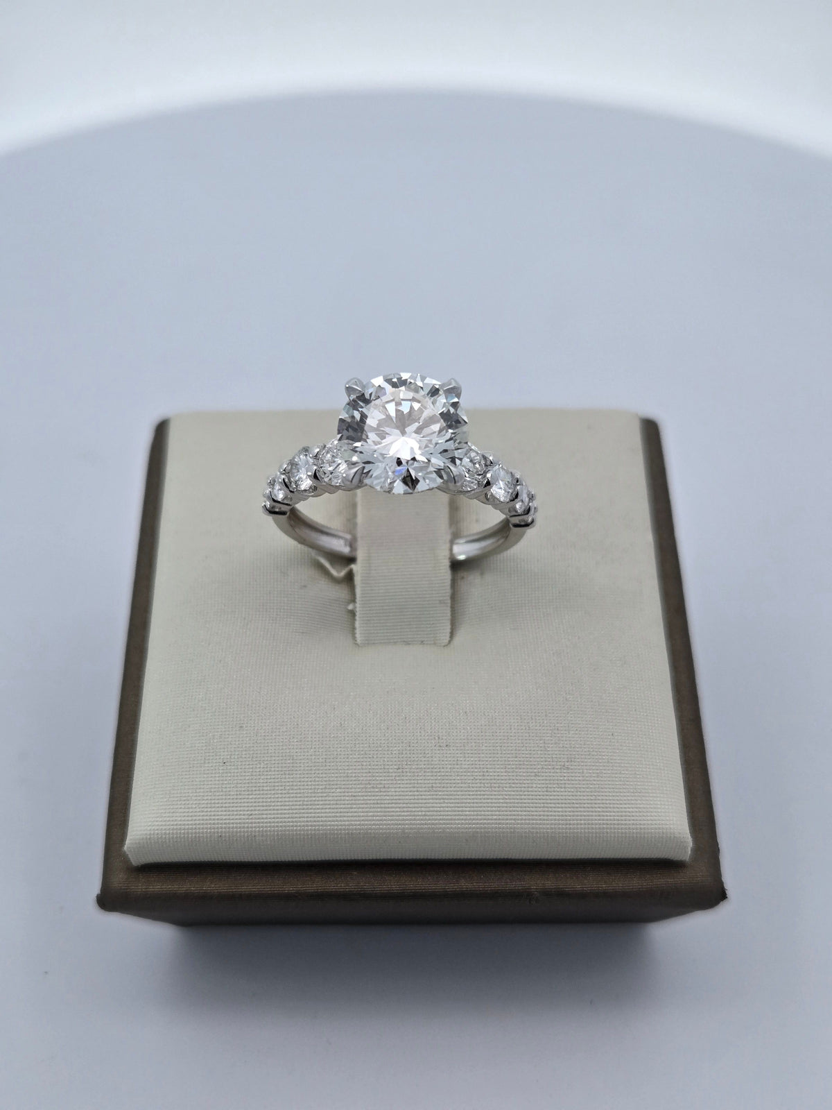 LAB ring RD 3.06 /1.1ct G/VVS2 14KW 3.5g size:7 YC