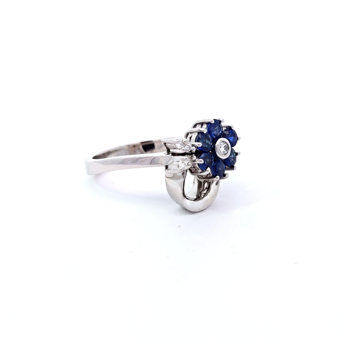 Ring RD DIA 1ct E-F/VS1 18KWG 6.8g size:7.5