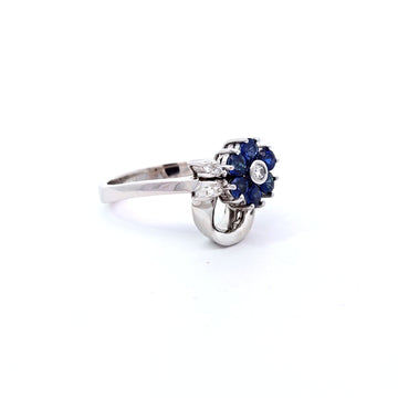 Ring RD DIA 1ct E-F/VS1 18KWG 6.8g size:7.5