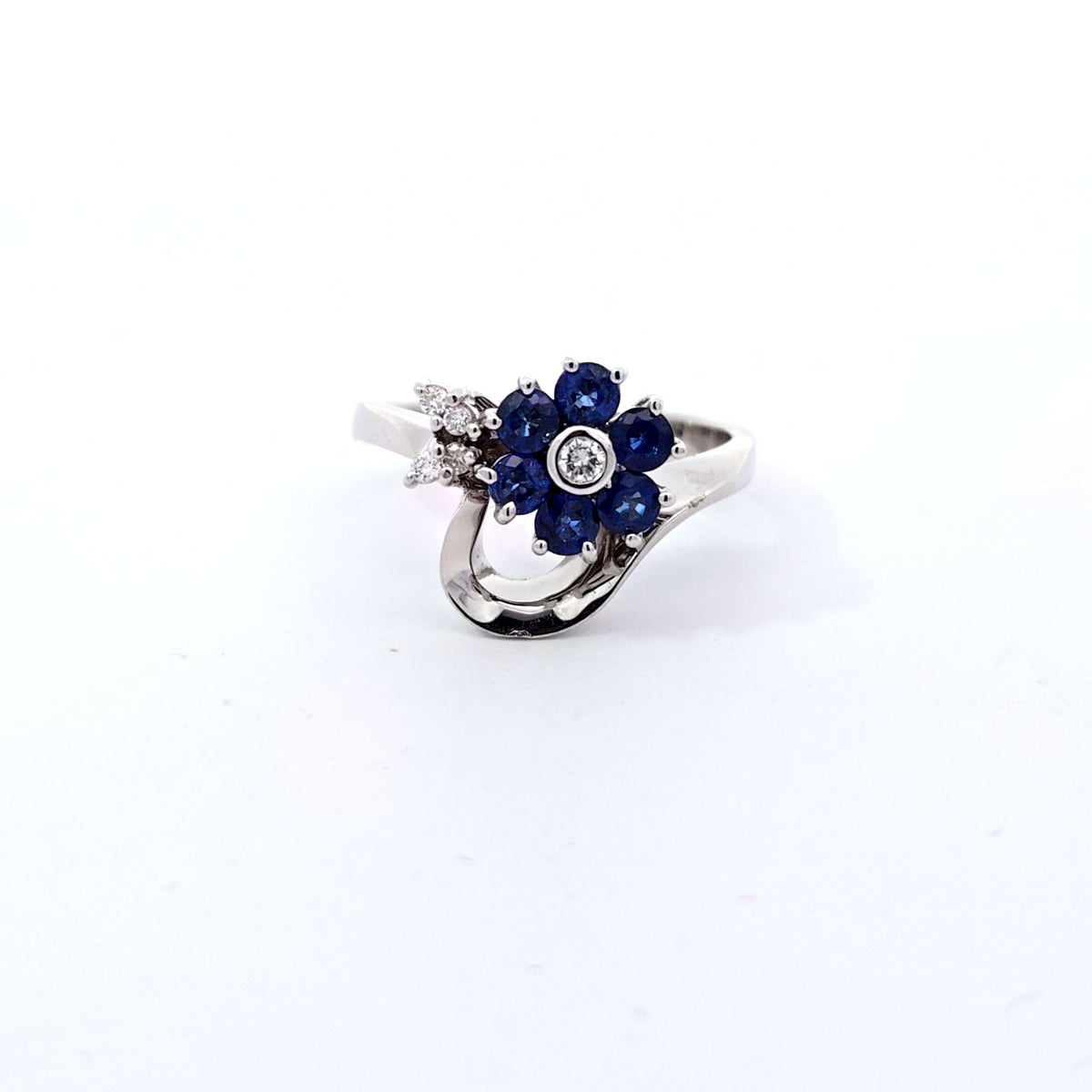 Ring RD DIA 1ct E-F/VS1 18KWG 6.8g size:7.5