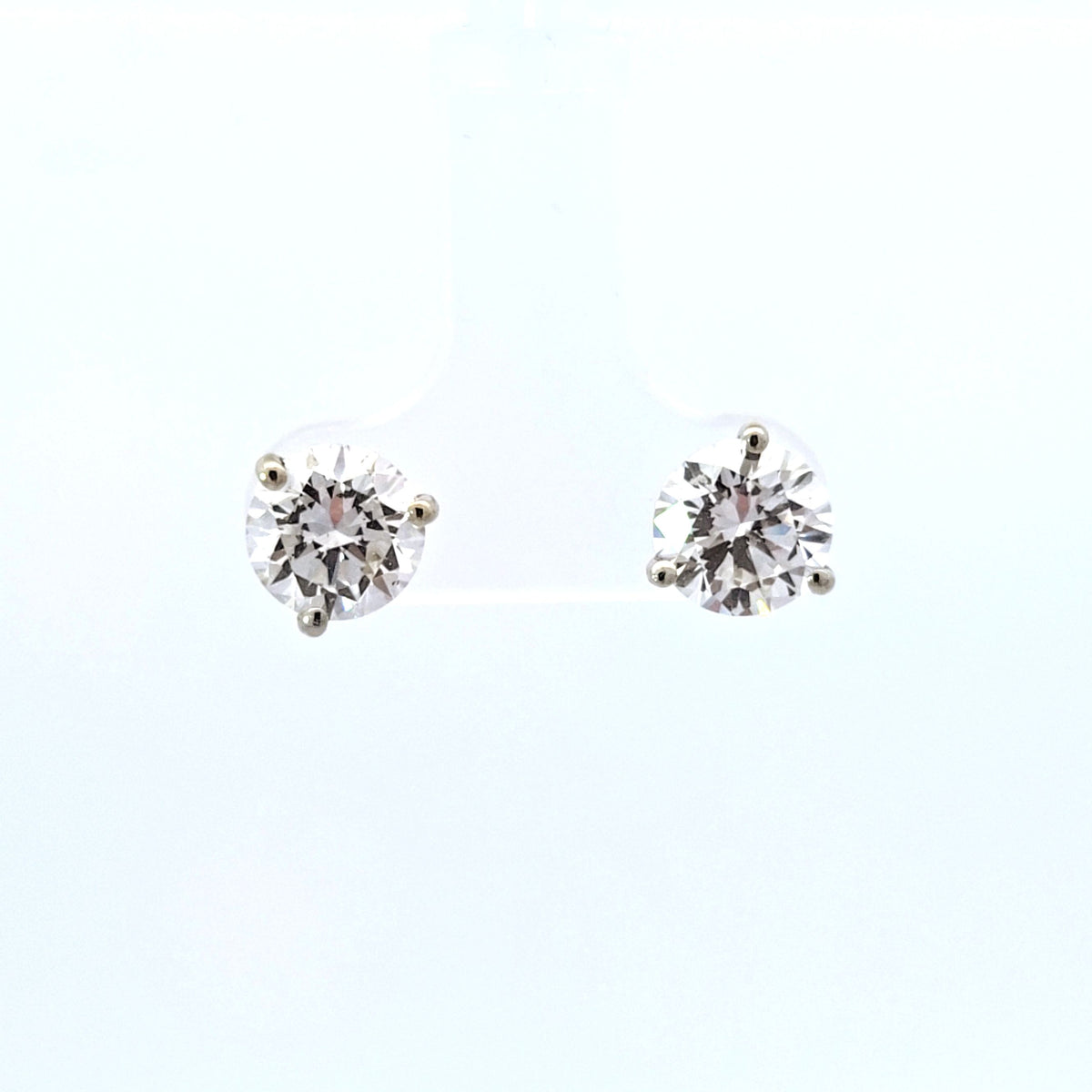 LAB Earr RD DIA 1.52ct/1.52ct G/VS1 14KWG YC