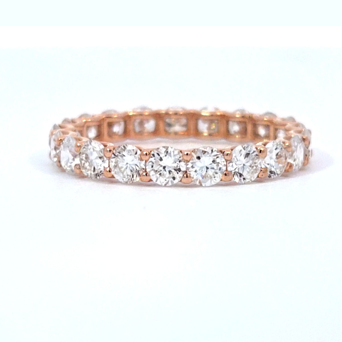 LAB ring RD DIA 2.25ct E-F/VS1 14KRG 1.52g size:7