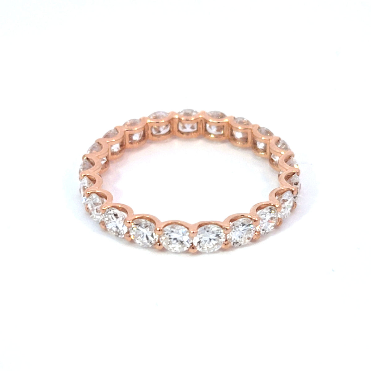 LAB ring RD DIA 2.25ct E-F/VS1 14KRG 1.52g size:7