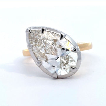 LAB ring PE 35.01CT E-F/VS 14KYG 4.41G size 7