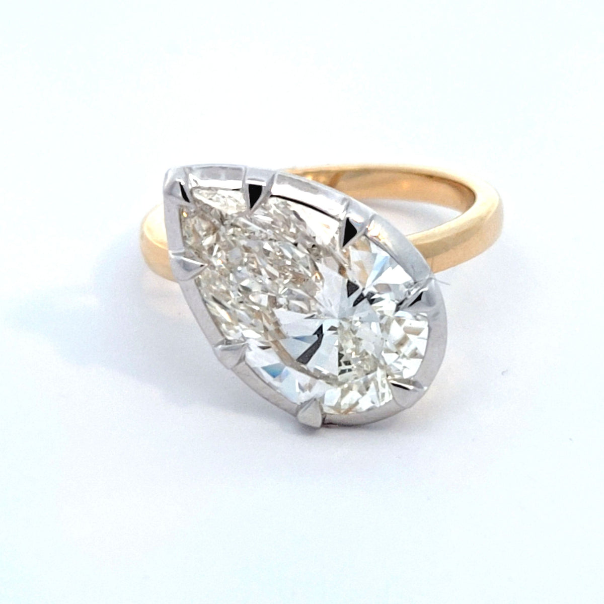 LAB ring PE 35.01CT E-F/VS 14KYG 4.41G size 7