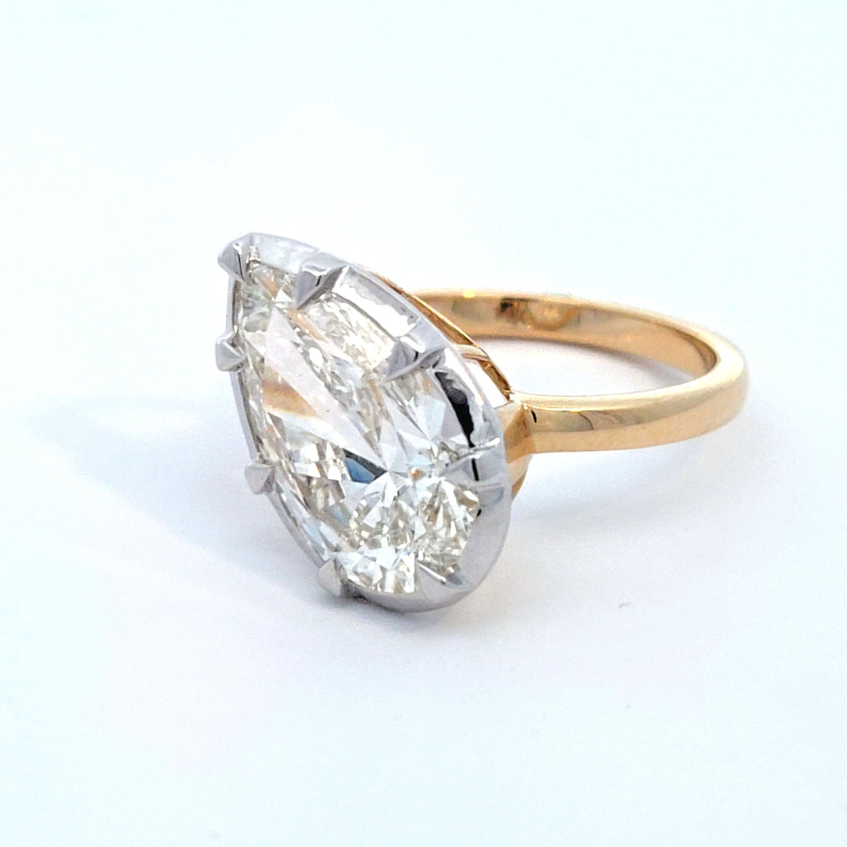 LAB ring PE 35.01CT E-F/VS 14KYG 4.41G size 7
