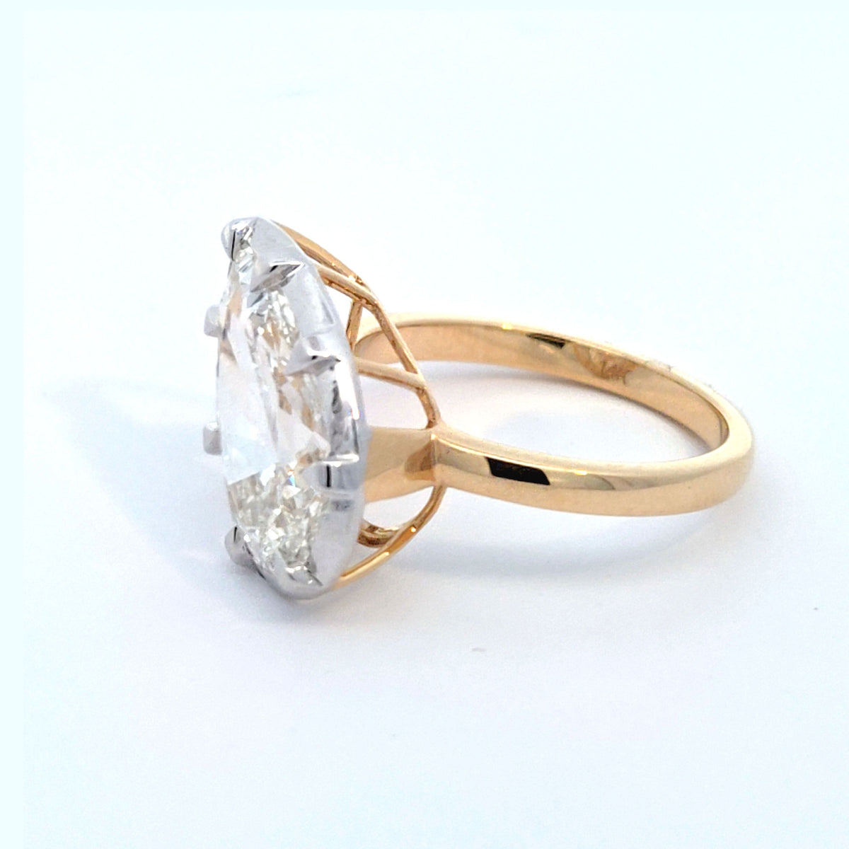 LAB ring PE 35.01CT E-F/VS 14KYG 4.41G size 7