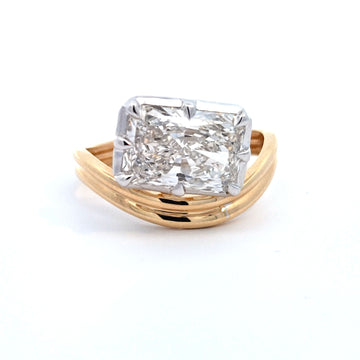 LAB ring RAD DIA 3.1ct E-F/VS 14KYG 3.27g size:7