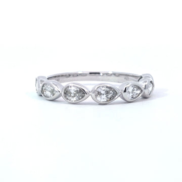 LAB ring PE DIA 0.68ct E-F/VS1 14KWG 1.93g size:7