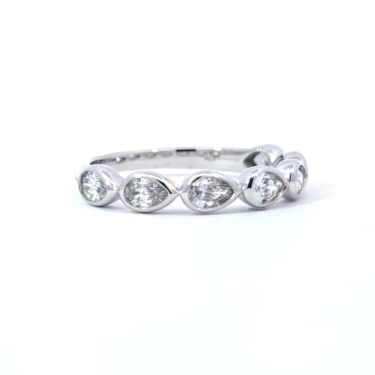 LAB ring PE DIA 0.68ct E-F/VS1 14KWG 1.93g size:7