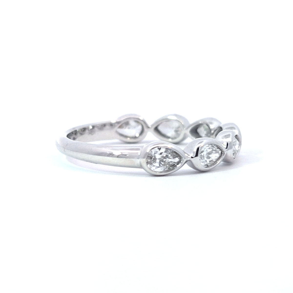 LAB ring PE DIA 0.68ct E-F/VS1 14KWG 1.93g size:7