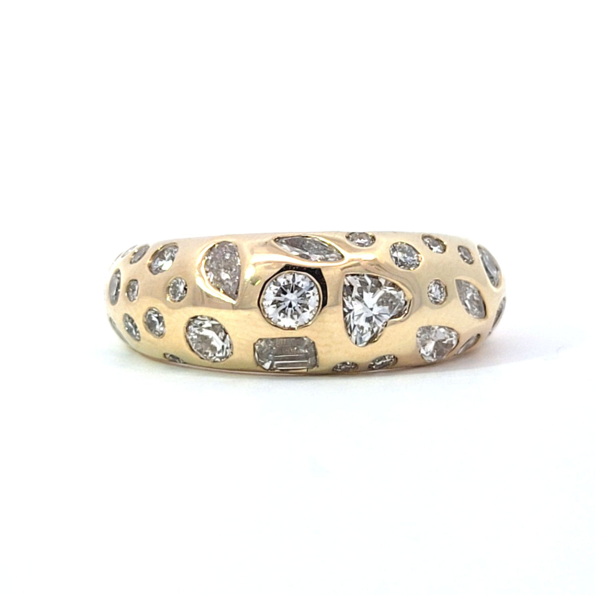 LAB ring MULTI 1.61ct E-F/VS1 14KY 4.33g size:7