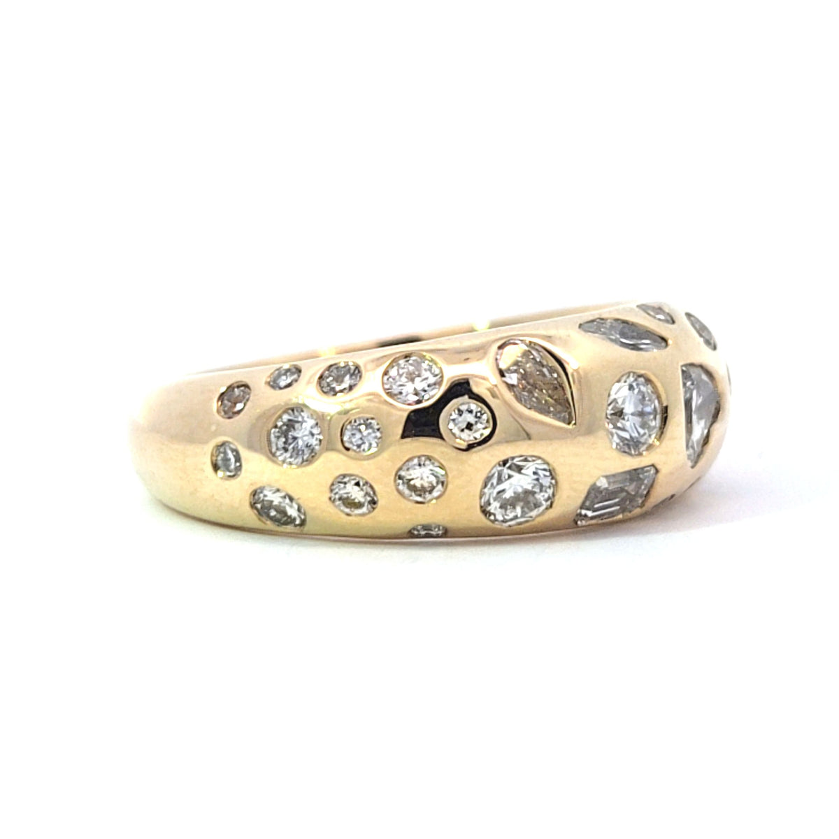 LAB ring MULTI 1.61ct E-F/VS1 14KY 4.33g size:7