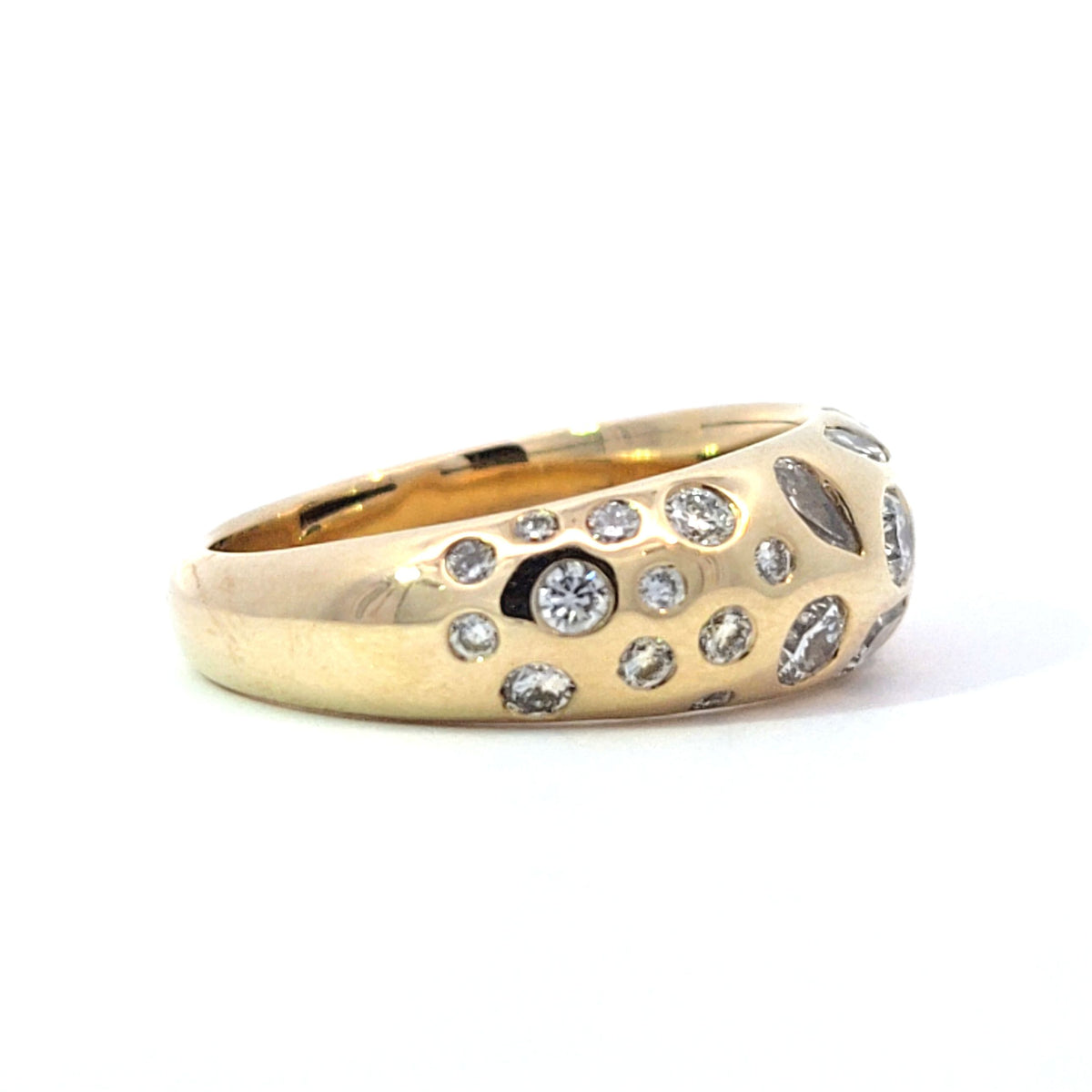 LAB ring MULTI 1.61ct E-F/VS1 14KY 4.33g size:7