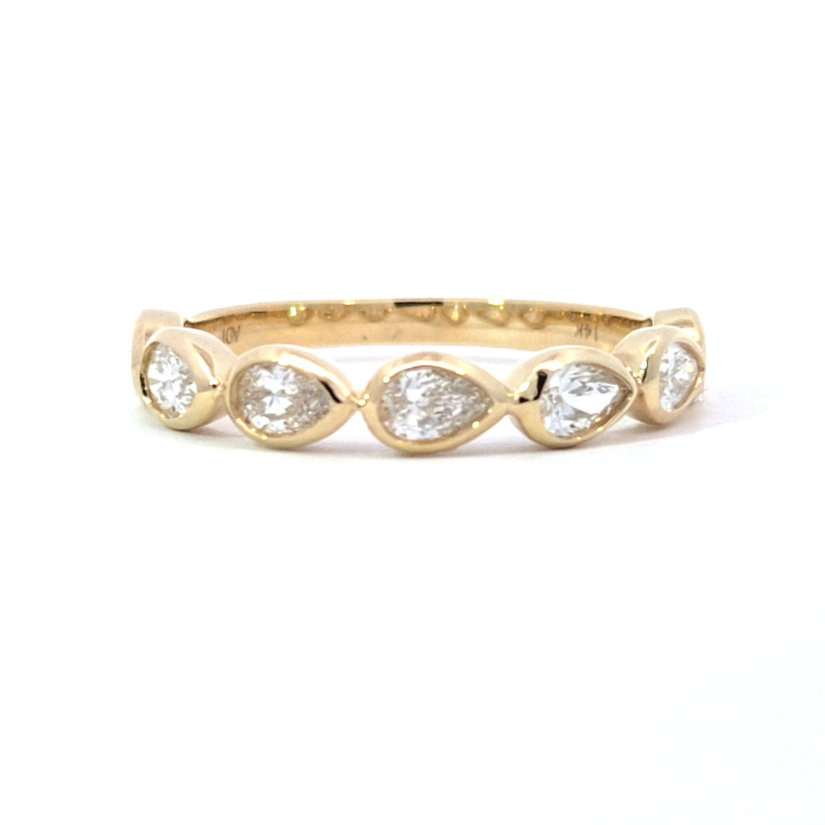 LAB ring PE DIA 0.69ct E-F/VS1 14KYG 1.86g size:7