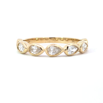 LAB ring PE DIA 0.69ct E-F/VS1 14KYG 1.86g size:7