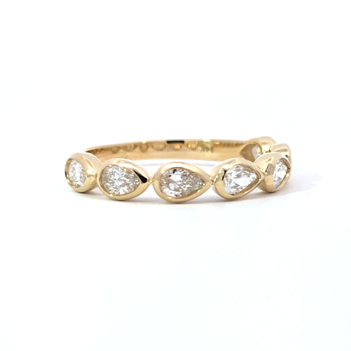 LAB ring PE DIA 0.69ct E-F/VS1 14KYG 1.86g size:7