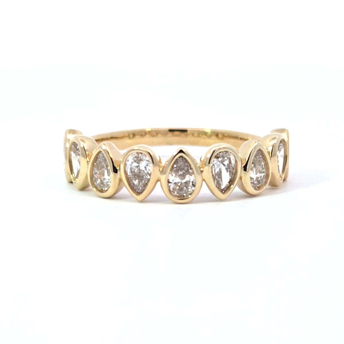 LAB ring PE DIA 0.89ct E-F/VS1 14KYG 2.25g size:7