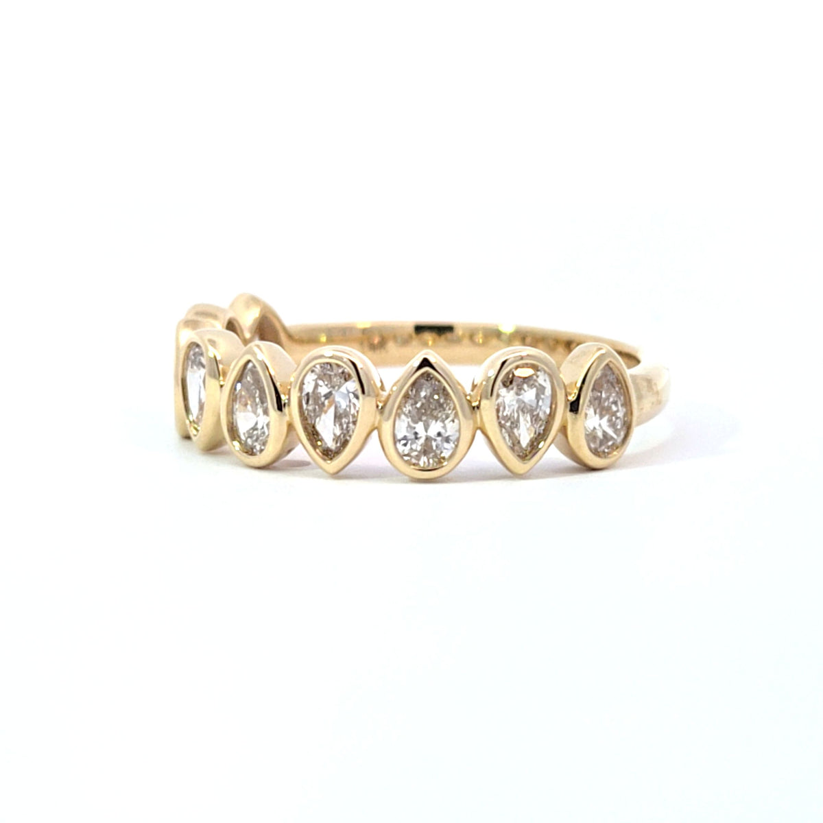 LAB ring PE DIA 0.89ct E-F/VS1 14KYG 2.25g size:7