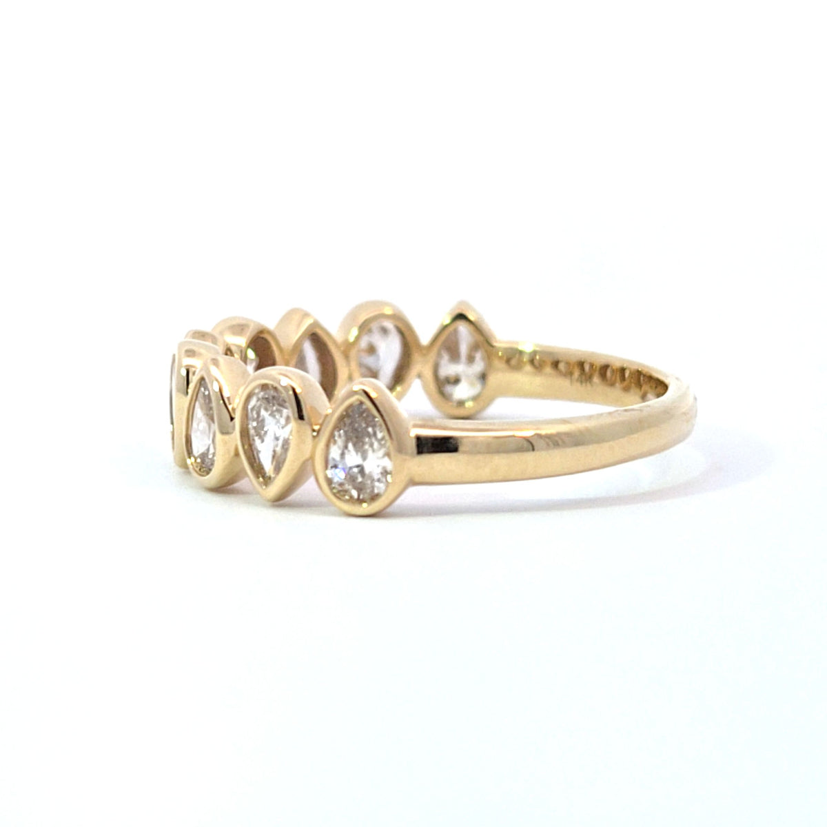LAB ring PE DIA 0.89ct E-F/VS1 14KYG 2.25g size:7