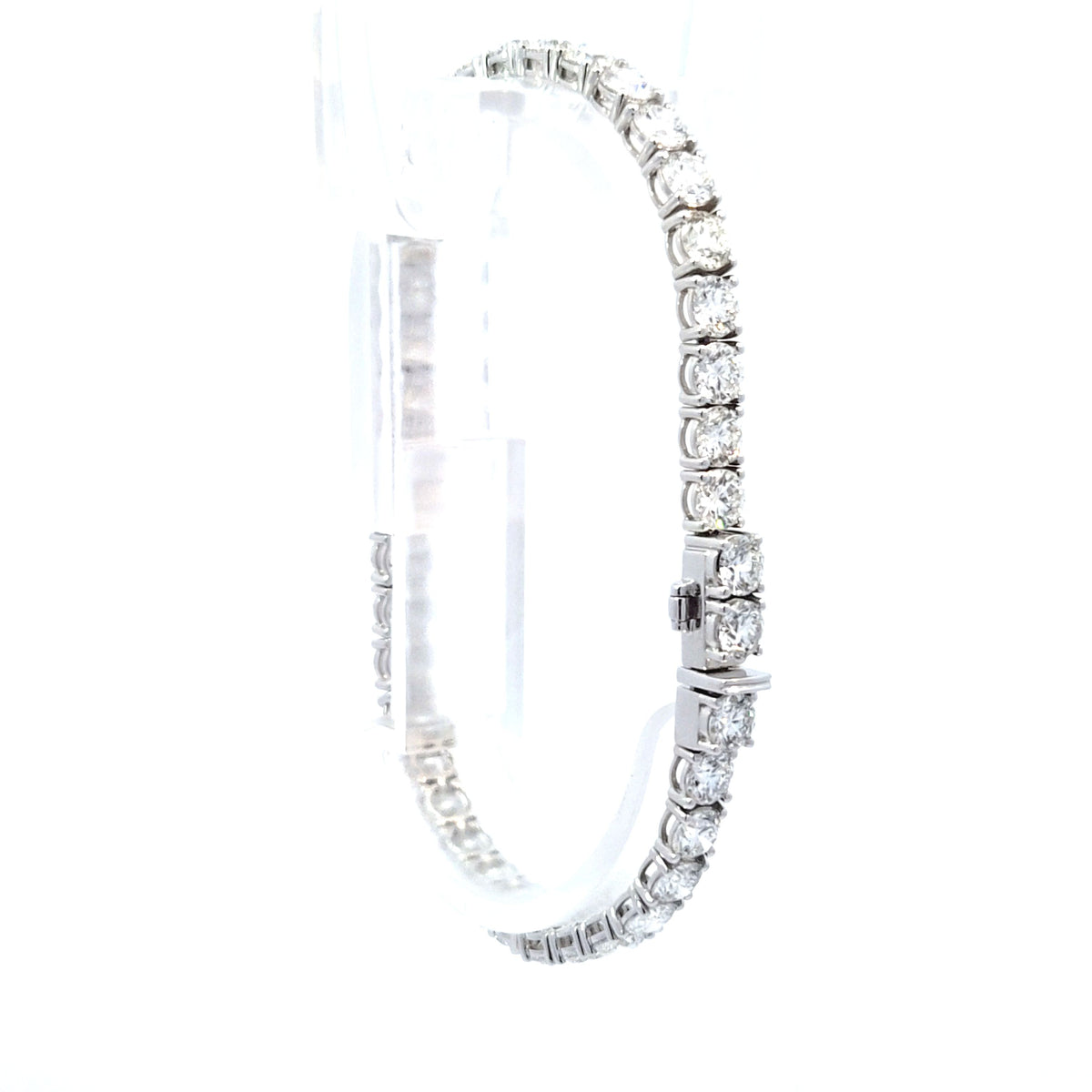 LAB brac RD DIA 12.01ct E-F/VS1 14KWY 9.80g