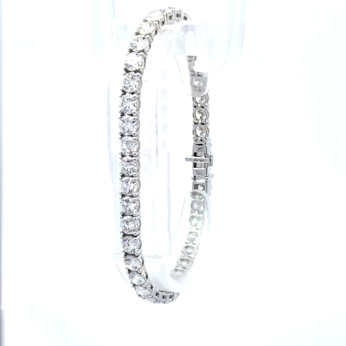 LAB brac RD DIA 12.01ct E-F/VS1 14KWY 9.80g