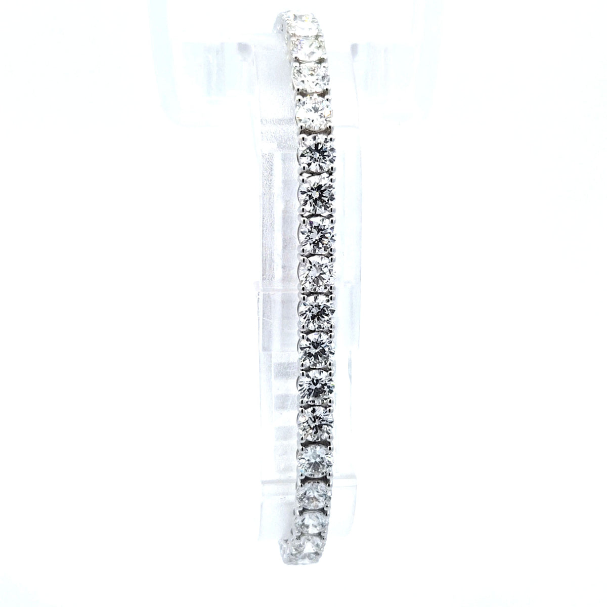 LAB brac RD DIA 12.01ct E-F/VS1 14KWY 9.80g