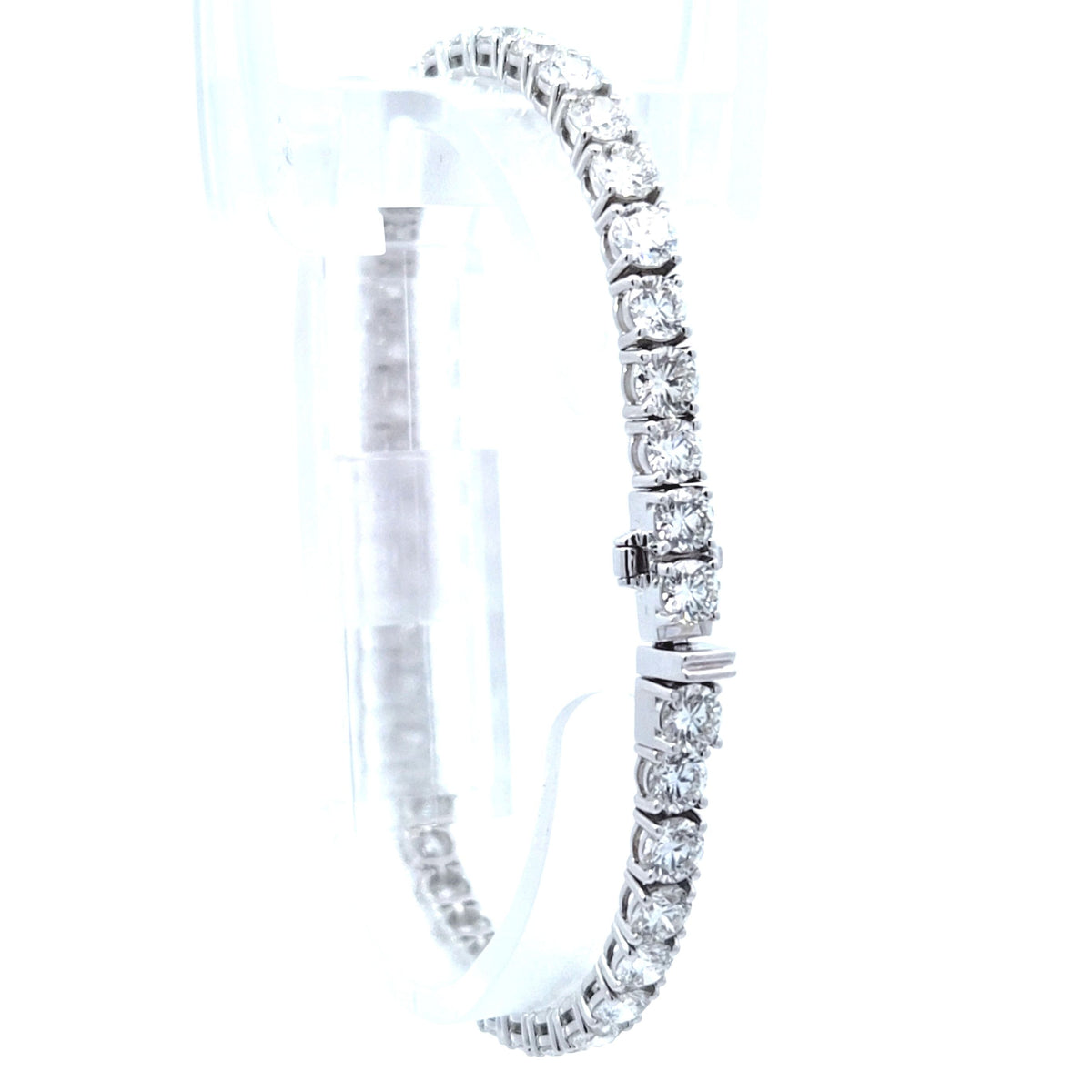 LAB brac RD DIA 9.99ct E-F/VS1 14KWY 9.5g