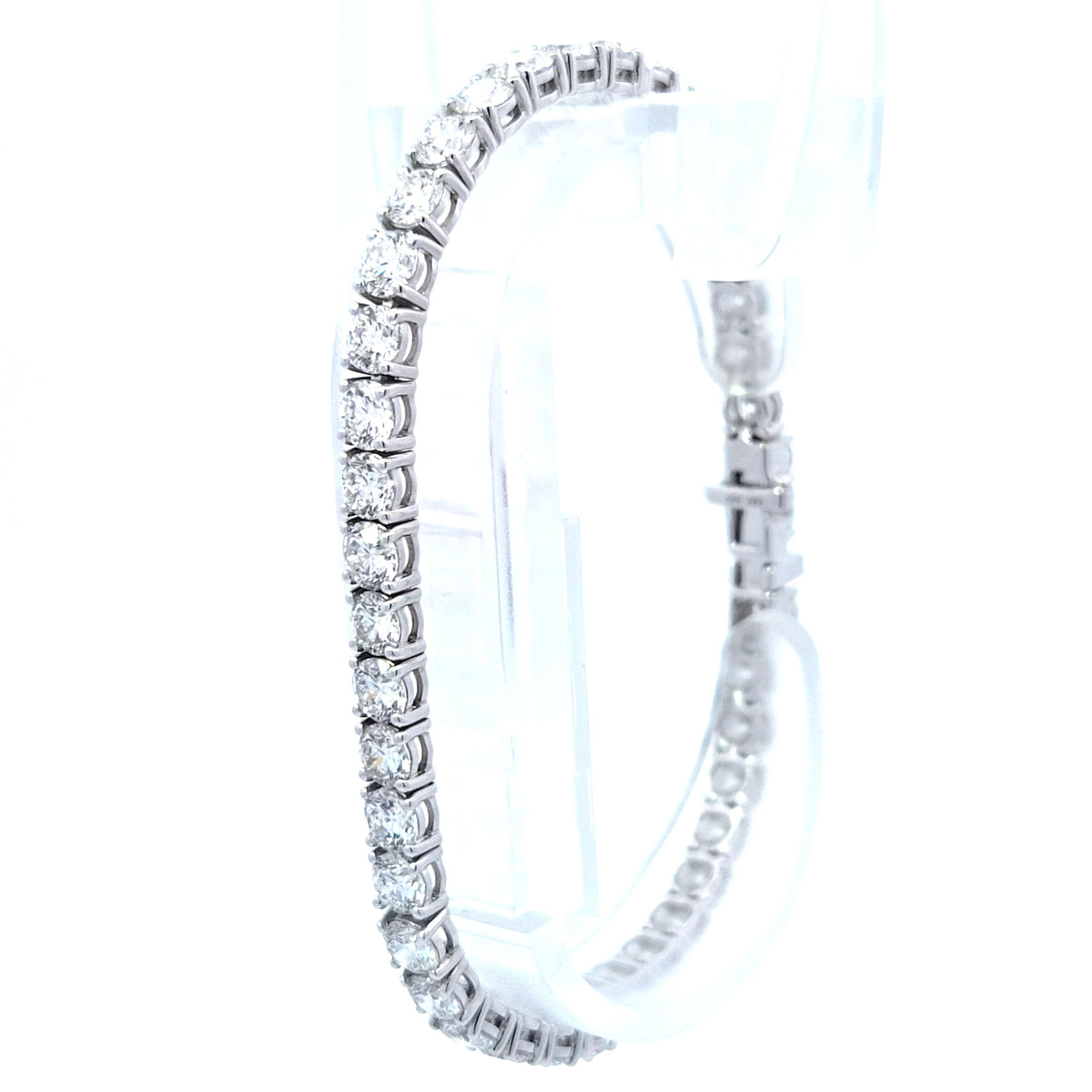 LAB brac RD DIA 9.99ct E-F/VS1 14KWY 9.5g