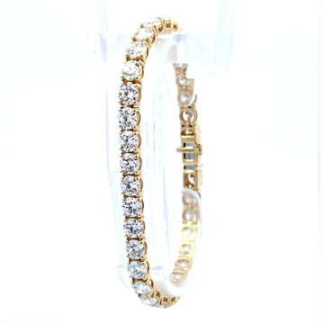 LAB brac RD DIA 15.27ct E-F/VS1 14KY 11.31g