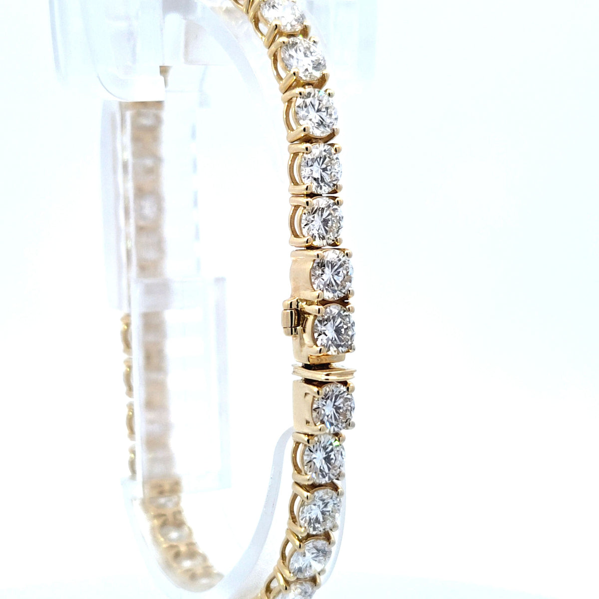 LAB brac RD DIA 15.27ct E-F/VS1 14KY 11.31g