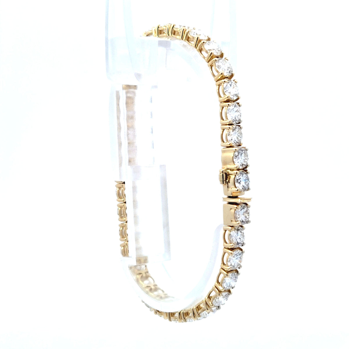 LAB brac RD DIA 15.27ct E-F/VS1 14KY 11.31g