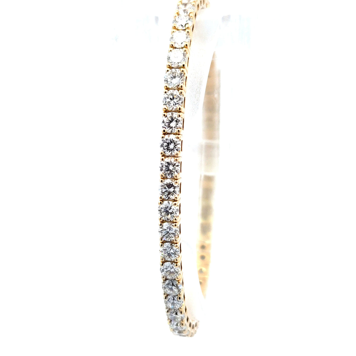 LAB brac RD DIA 8.95ct E-F/VS1 14KYG 12.61g