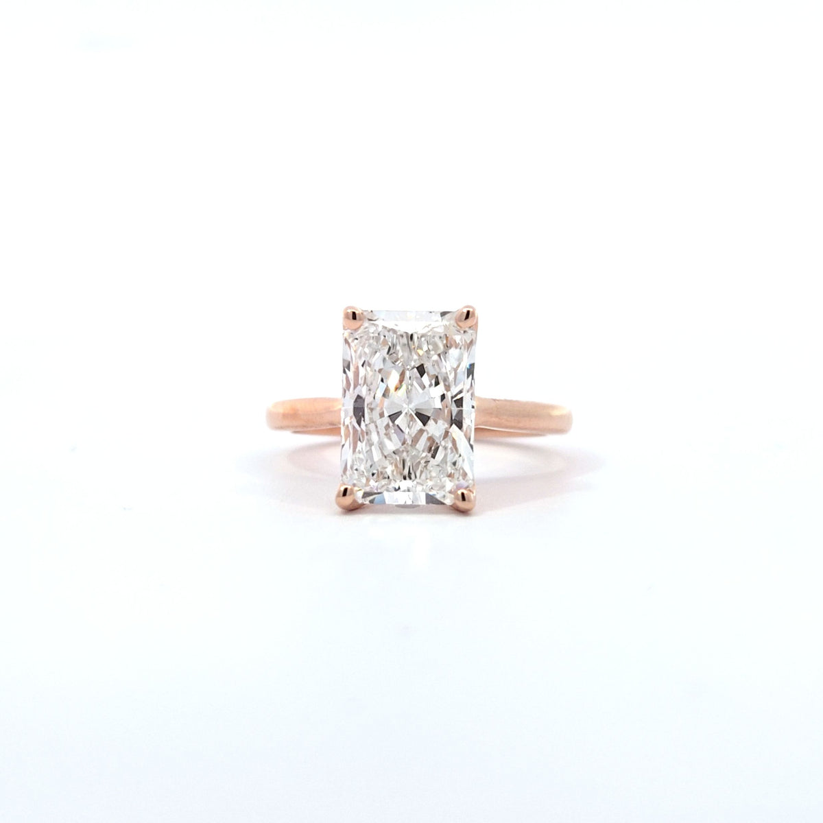 LAB ring RAD DIA 4.24ct G/VS1 14KRG 4.77g size:7 YC