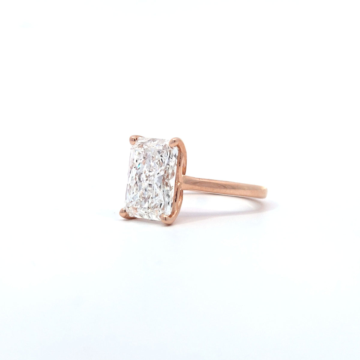 LAB ring RAD DIA 4.24ct G/VS1 14KRG 4.77g size:7 YC