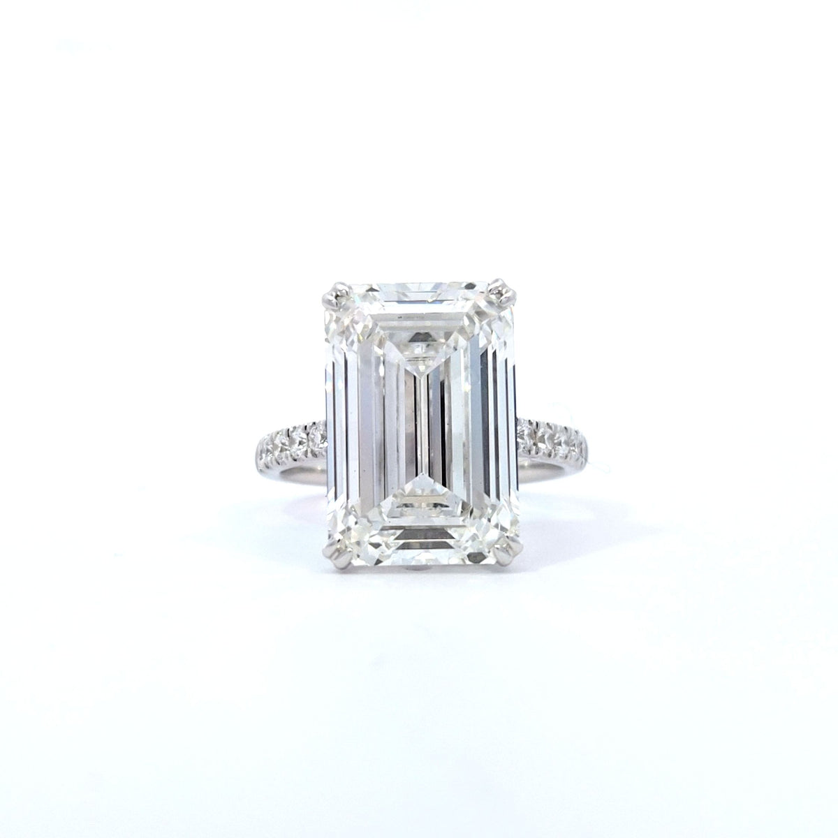 LAB ring EM DIA 10.69/0.48ctct G/VS1 14KWG 5.03g size:7 YC