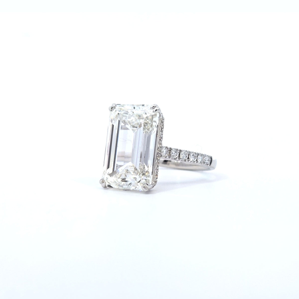 LAB ring EM DIA 10.69/0.48ctct G/VS1 14KWG 5.03g size:7 YC