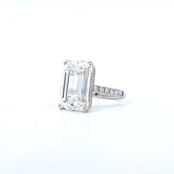 LAB ring EM DIA 10.69/0.48ctct G/VS1 14KWG 5.03g size:7 YC