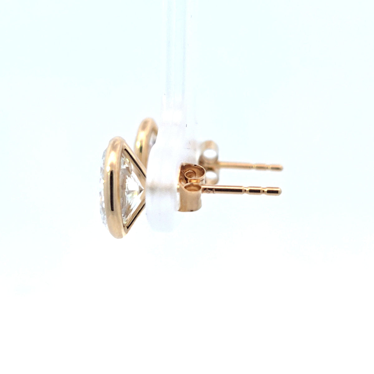 LAB Earr OV DIA 2.0cttw E-F/VS1 14KYG