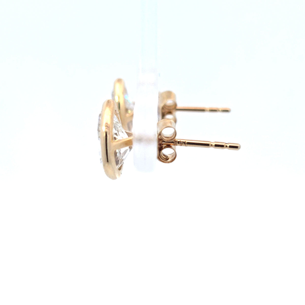 LAB Earr PE DIA 2.0cttw E-F/VS1 14KYG