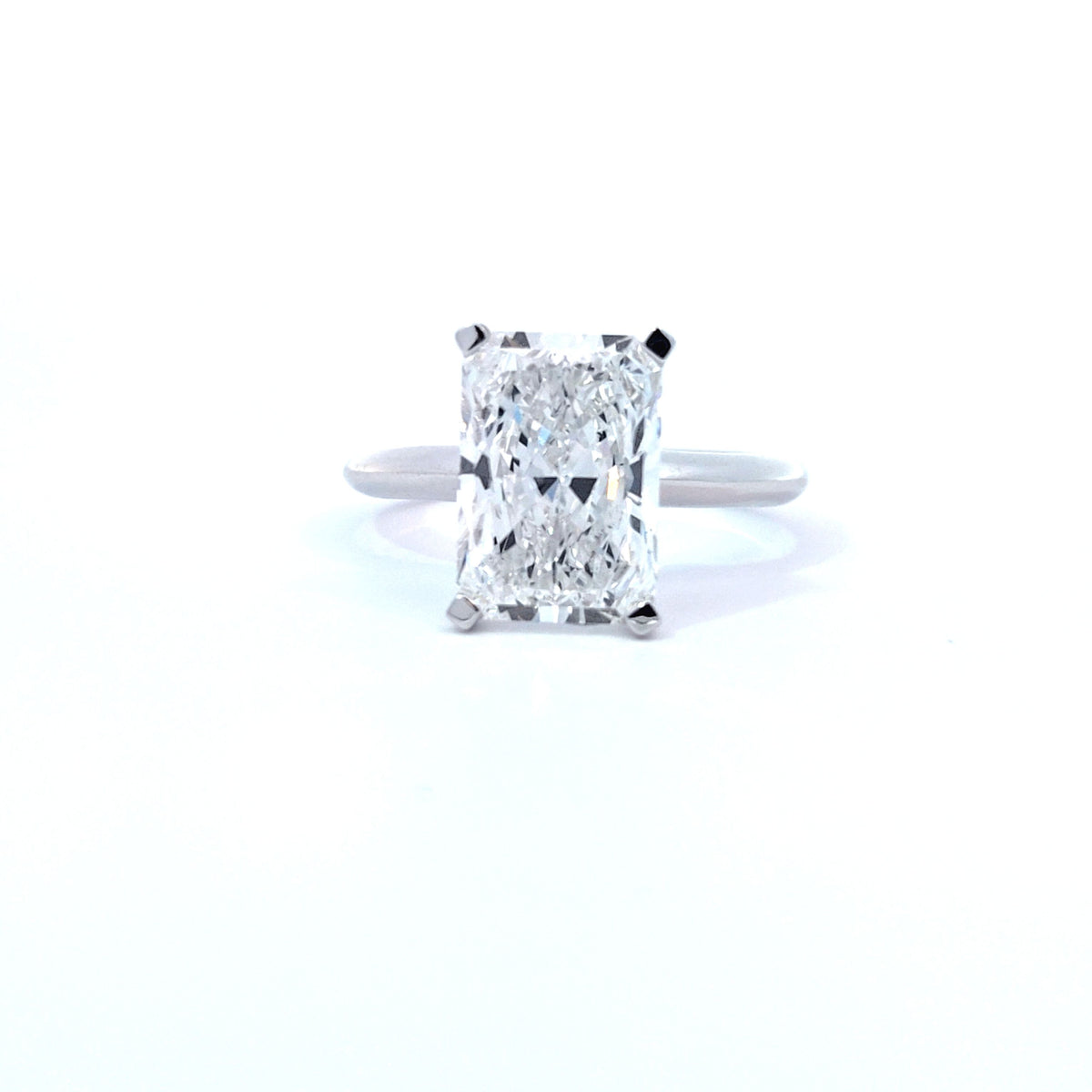 LAB ring RAD DIA 4.00ct E-F/VS1 14KWG 3.6g size:7