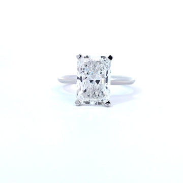 LAB ring RAD DIA 4.00ct E-F/VS1 14KWG 3.6g size:7