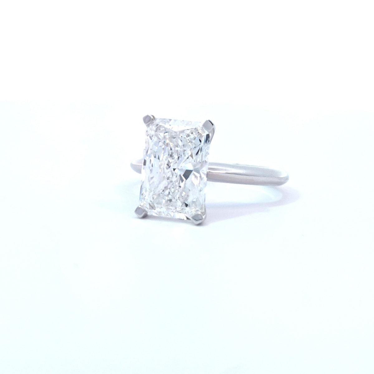 LAB ring RAD DIA 4.00ct E-F/VS1 14KWG 3.6g size:7