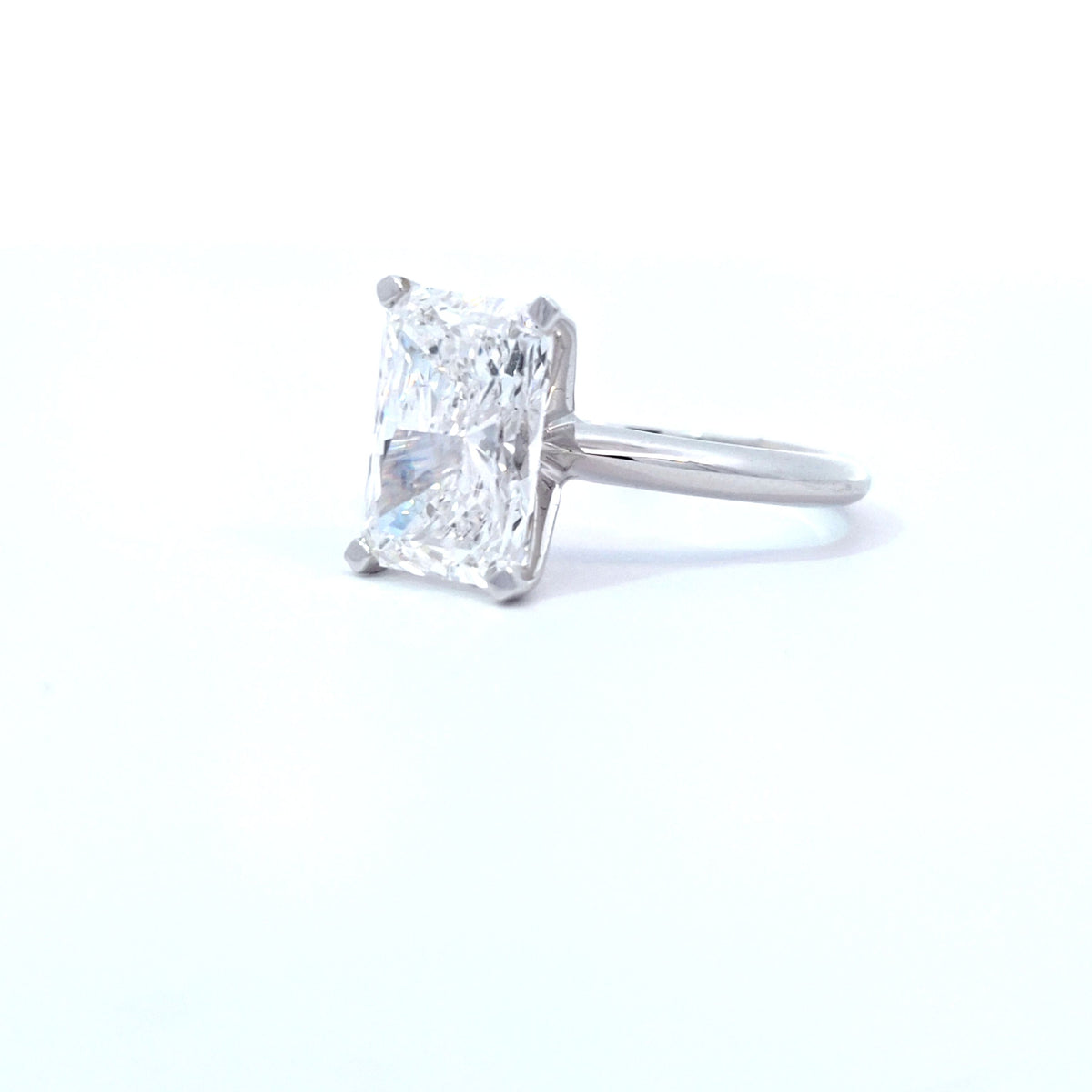 LAB ring RAD DIA 4.00ct E-F/VS1 14KWG 3.6g size:7