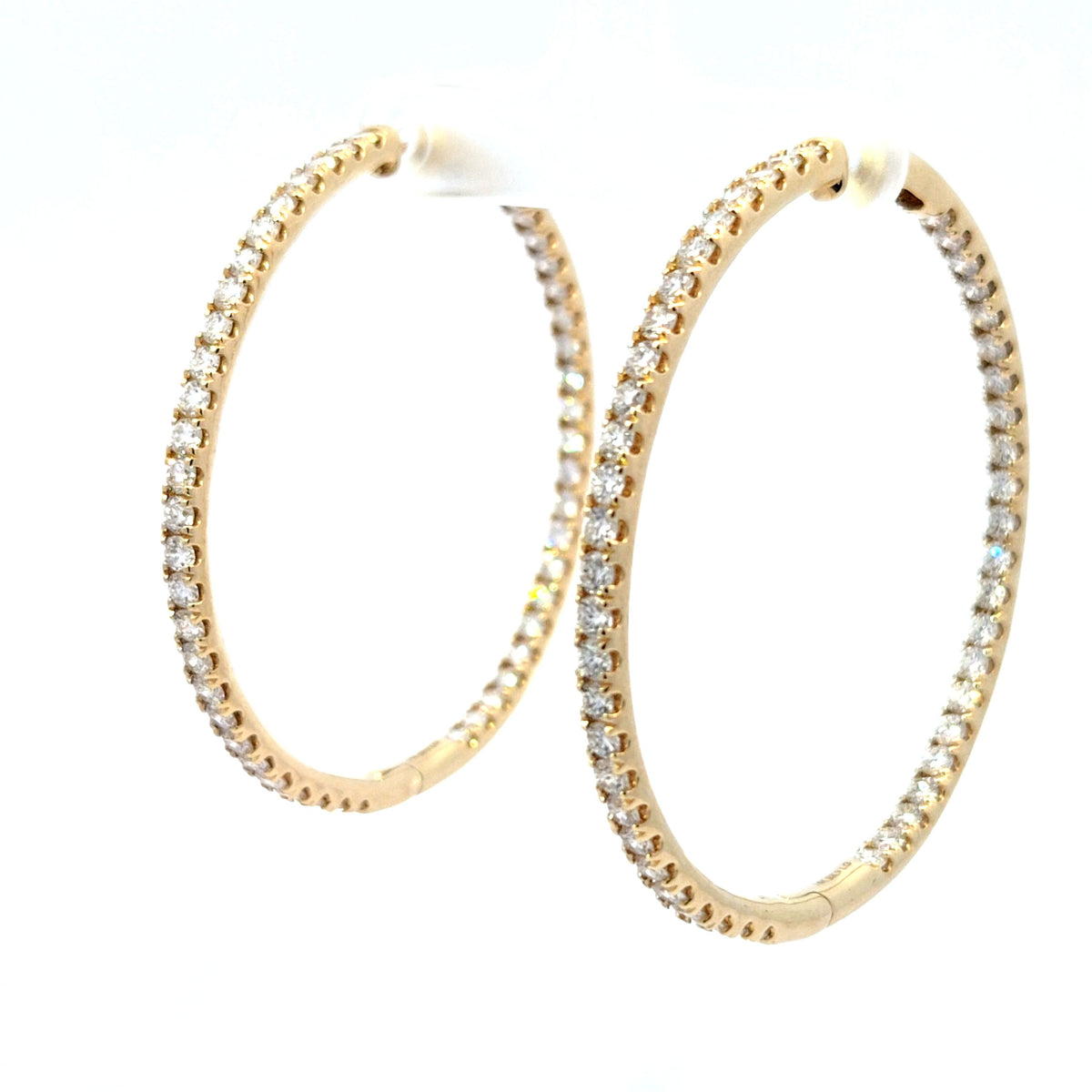 LAB Earr RD DIA 5.00cttw E-/VS1 14KYG