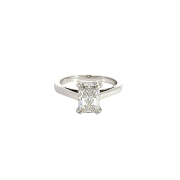 Lab Diamond Solitaire Ring 1.66ct | Platinum
