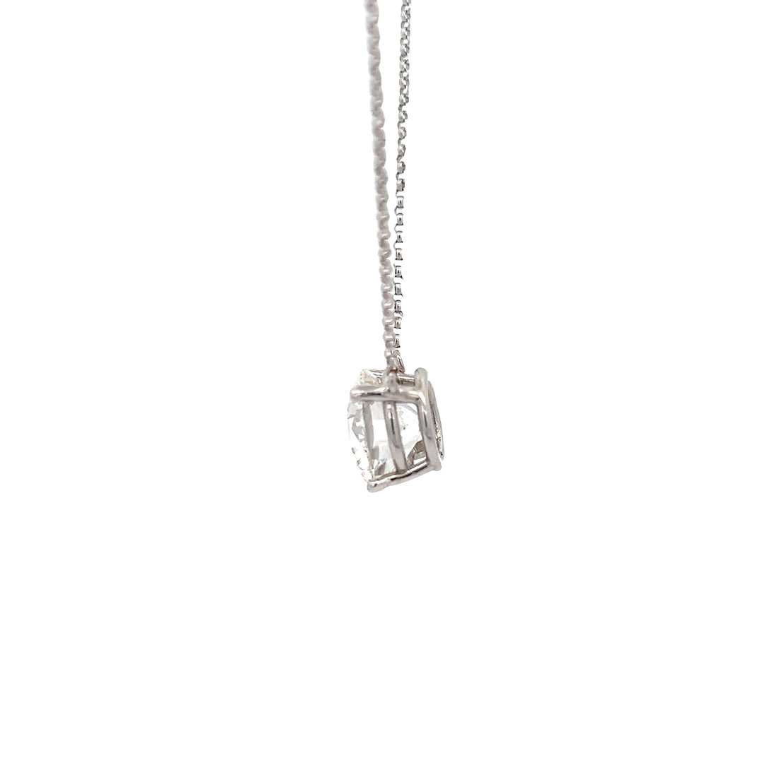 Lab Diamond Tennis Necklace 4.07ct | 14K White Gold