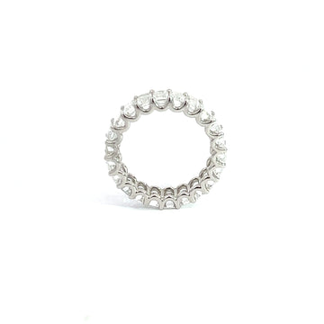 Diamond Eternity Ring 4.60ct | 14K White Gold