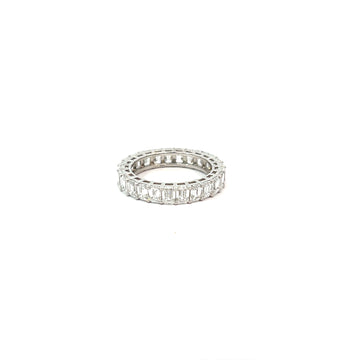 Elegant Emerald Diamond Eternity Ring